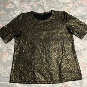 Gold shimmer Ann Taylor top